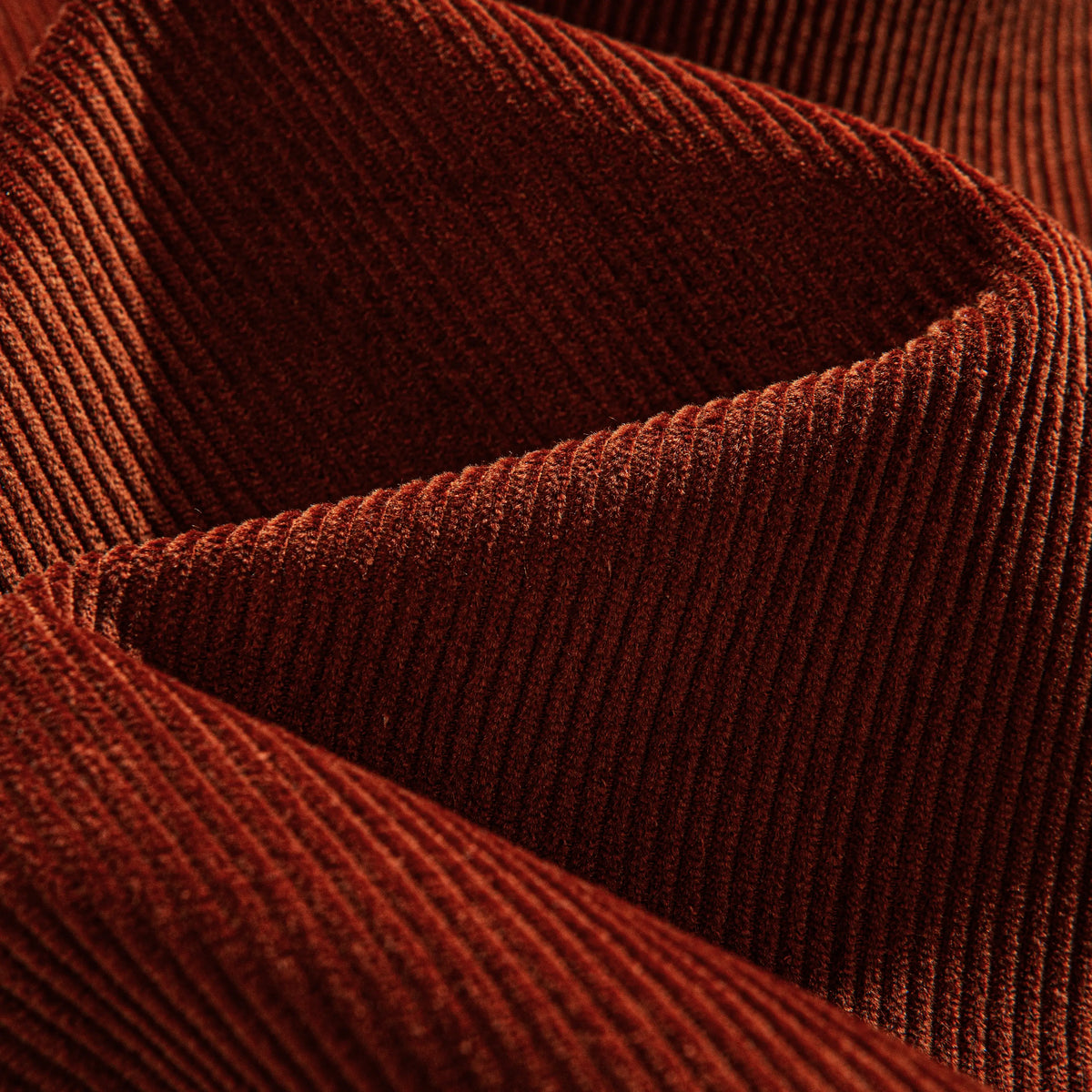 100% Cotton Corduroy Fabric Close-Up – Soft Durable Texture on OROMEN Burgundy Shirt
