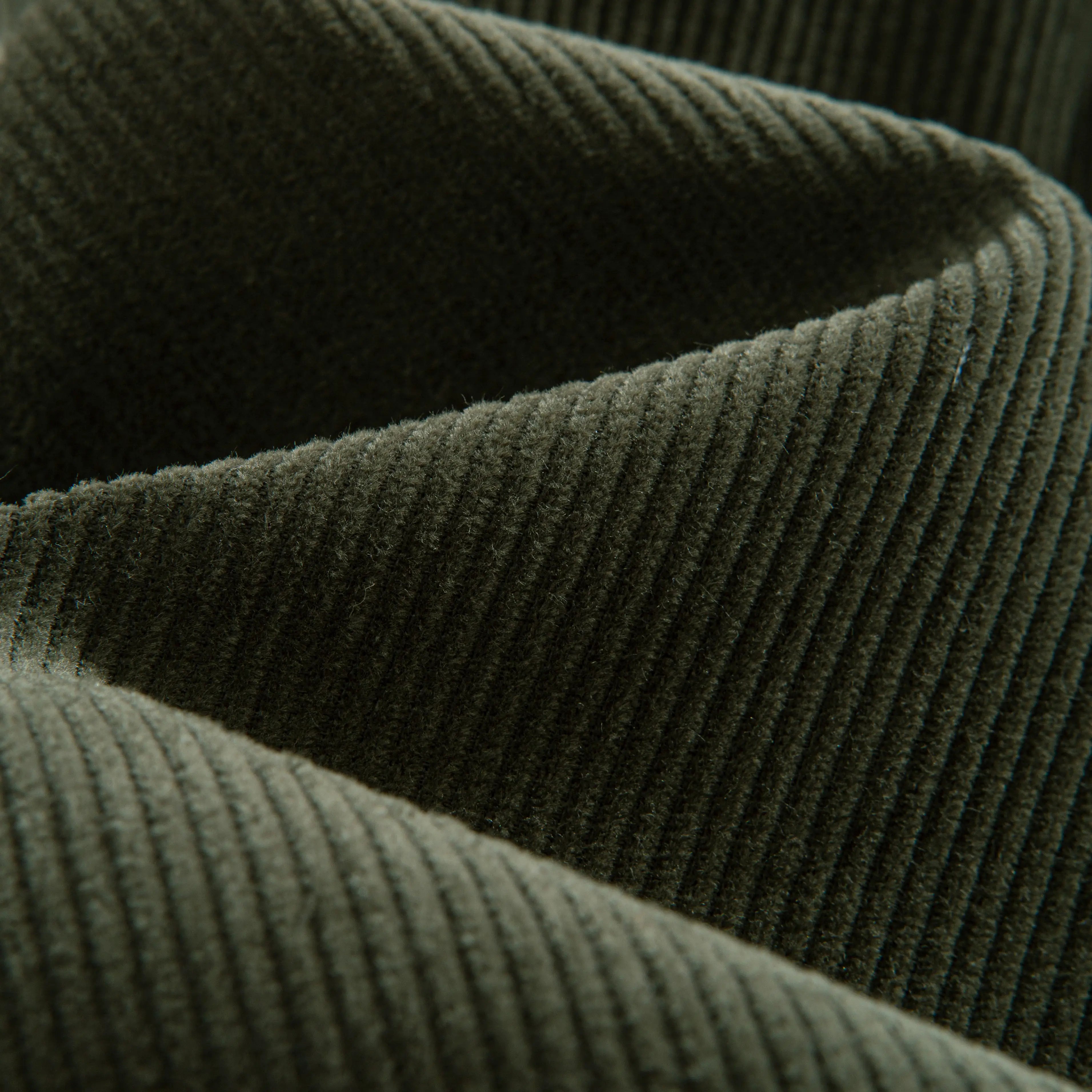 Army Green Utility Corduroy Shirt – Corduroy Fabric Texture