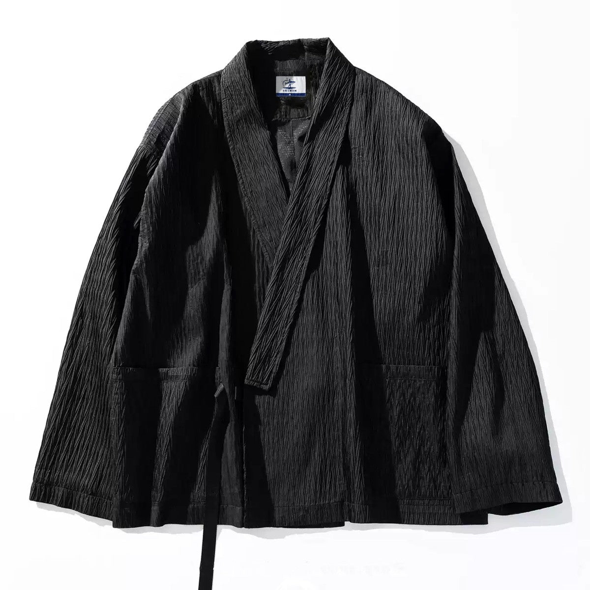 Back View - Yamamoto Pleated Haori Full Design Handmade by Japanese Craftsmen