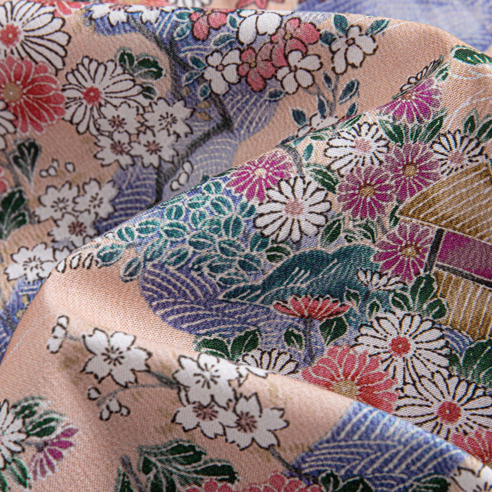 Back view of Sakura cotton shirt showing box pleat and side vent details