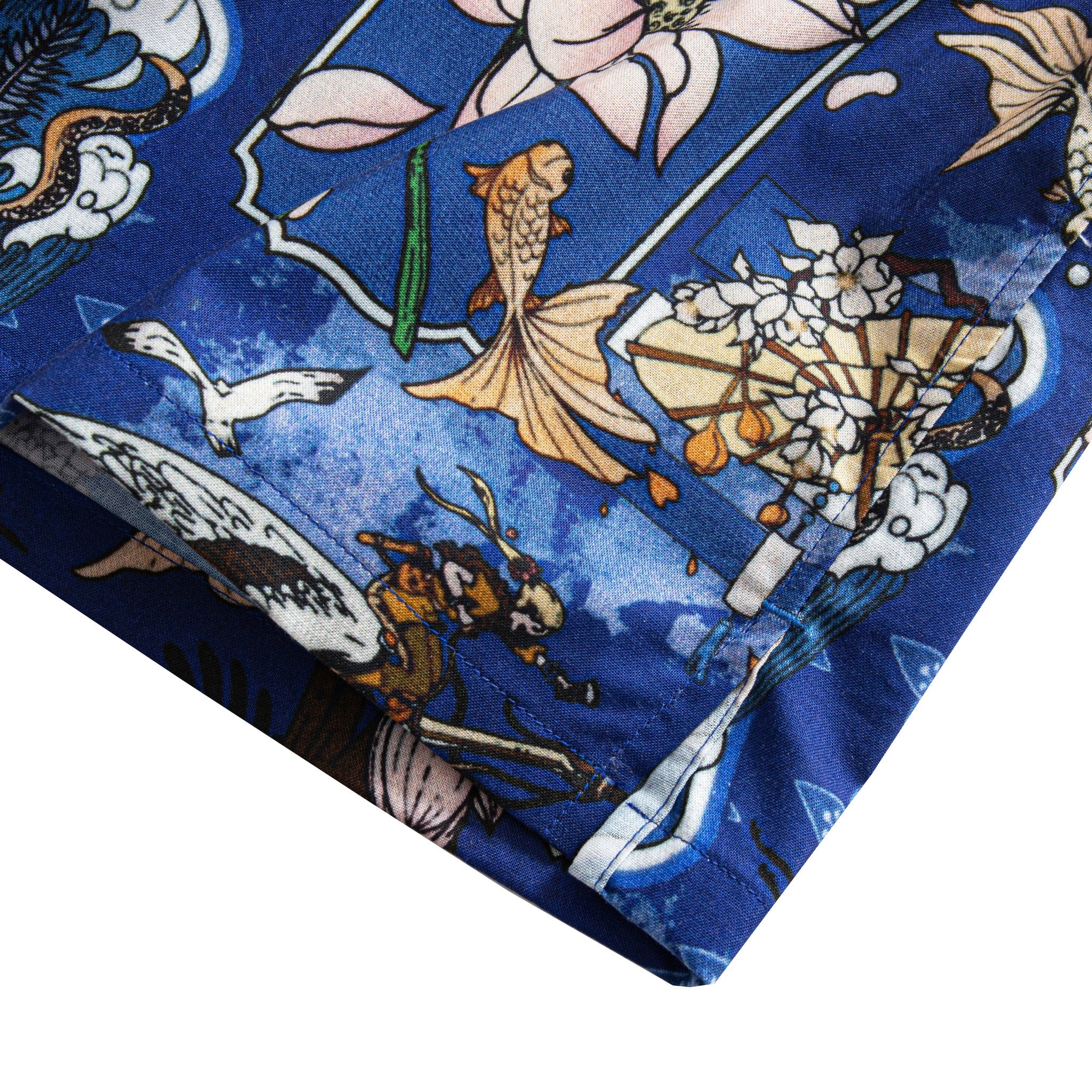 Catch the Wave Japanese Art Print Shirt – Side Detail