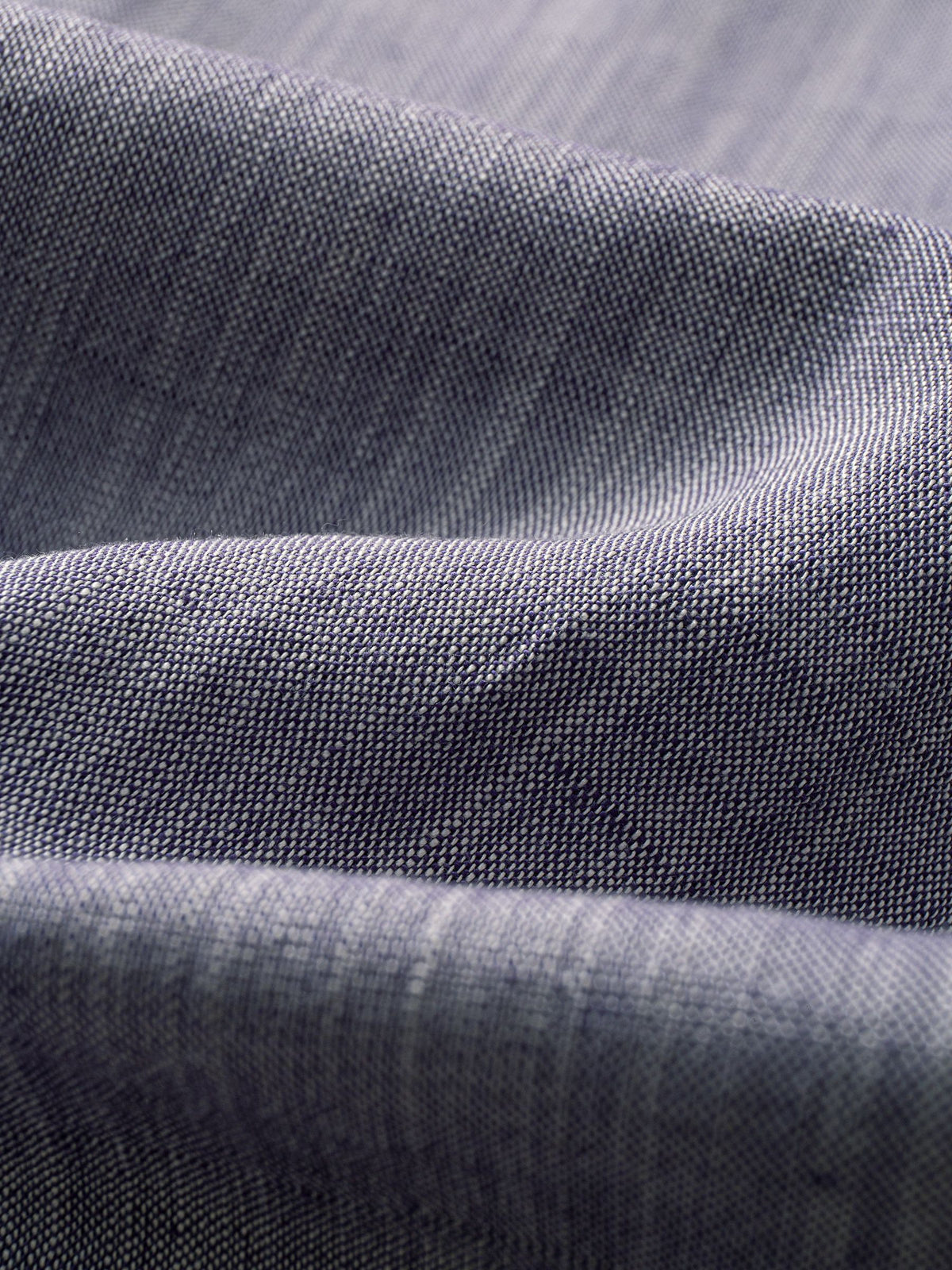 Close-up texture of breathable linen-cotton fabric on OROMEN Pleated Relaxed Fit Linen Trousers