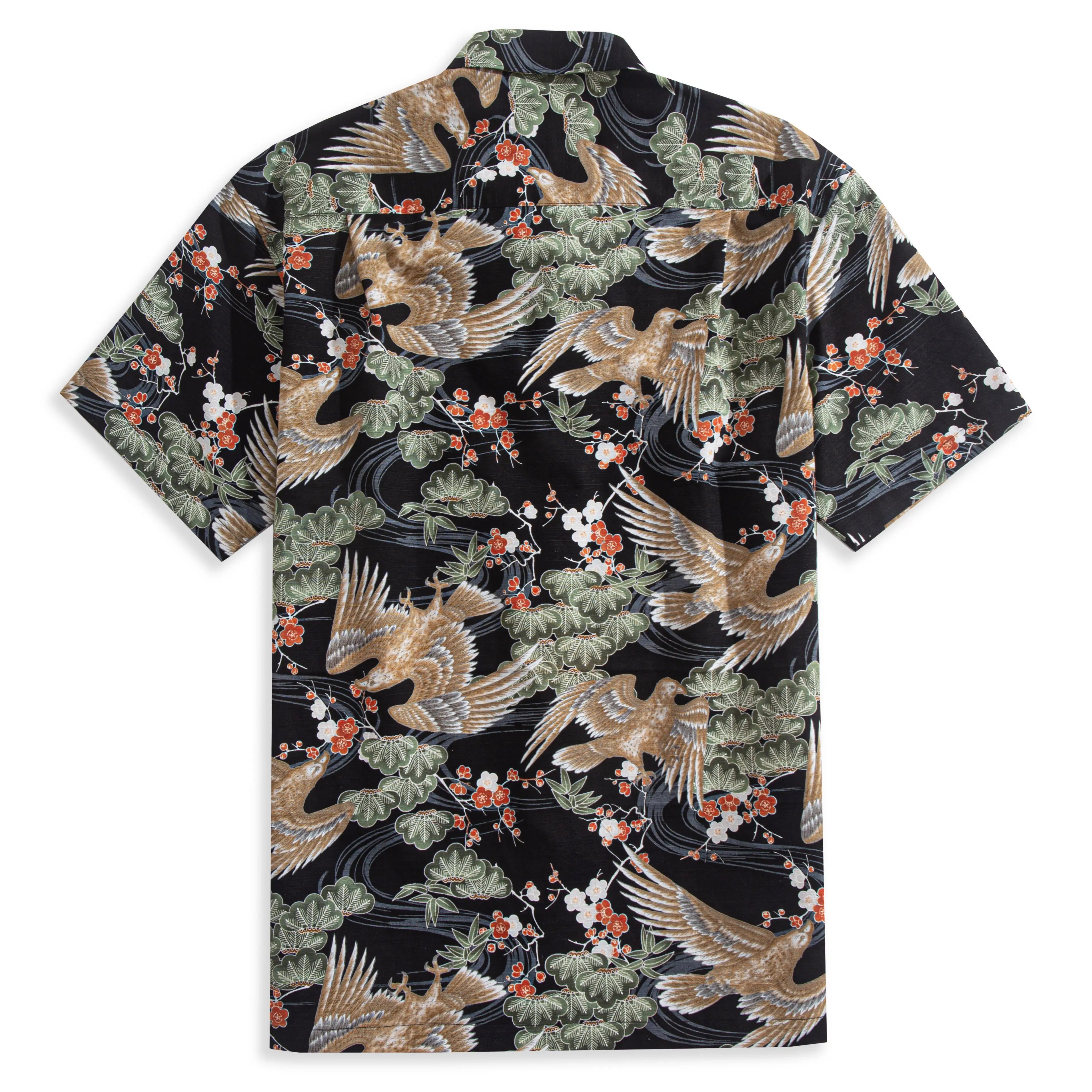 Eagle Spreads Wings Aloha Shirt – Back View