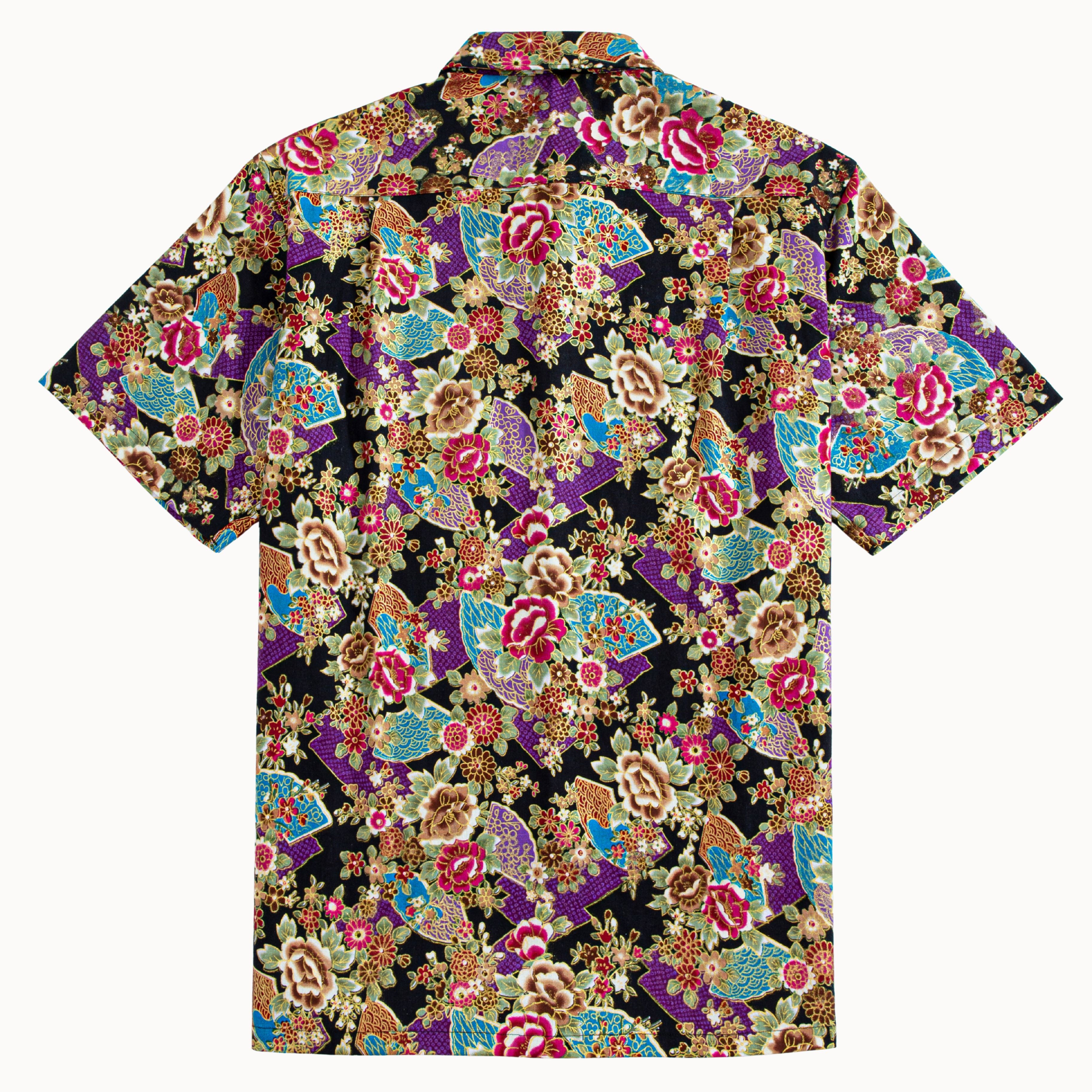 Full outfit styling with Elegant Peony Japanese cotton shirt