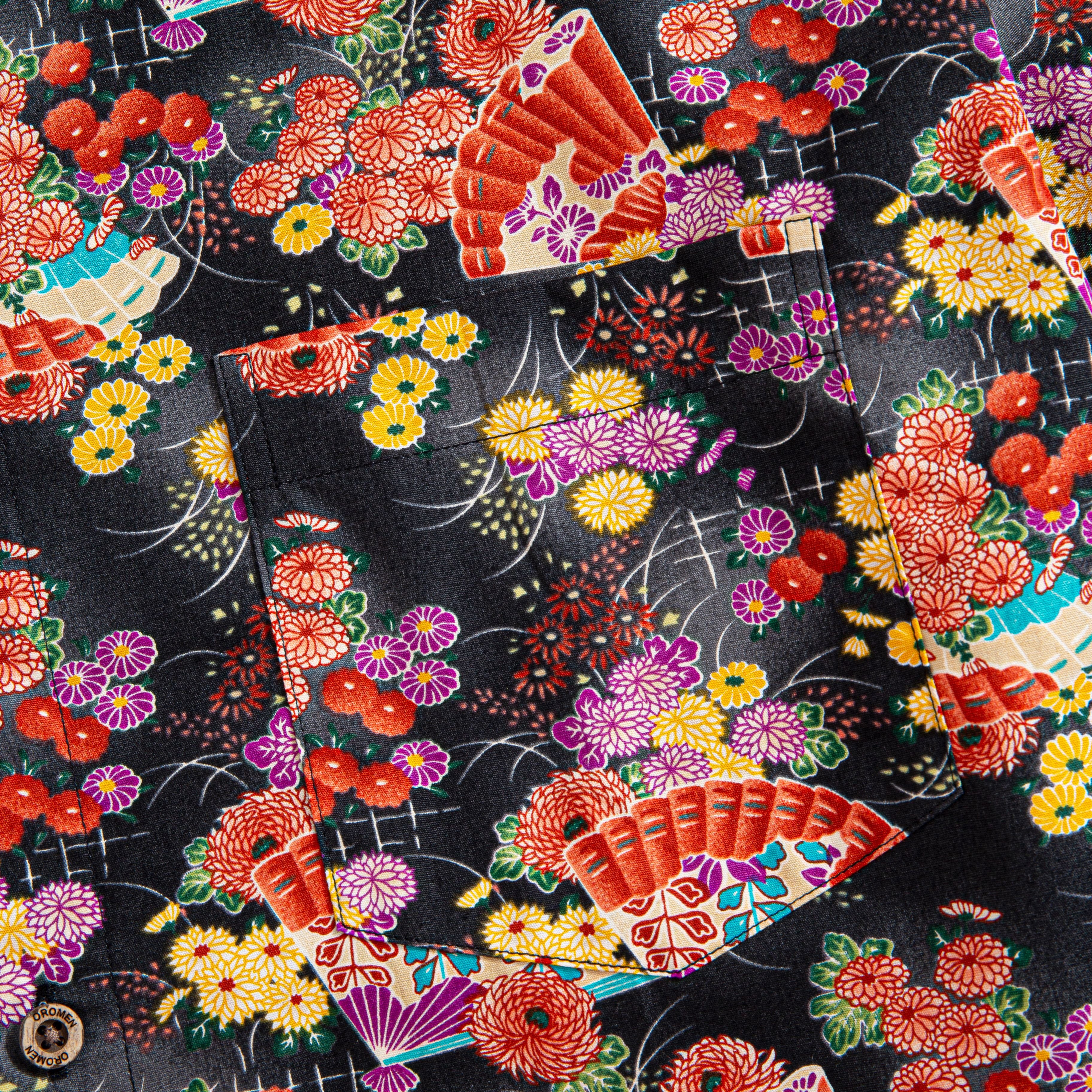 Hand-painted cherry blossom artwork on premium cotton fabric