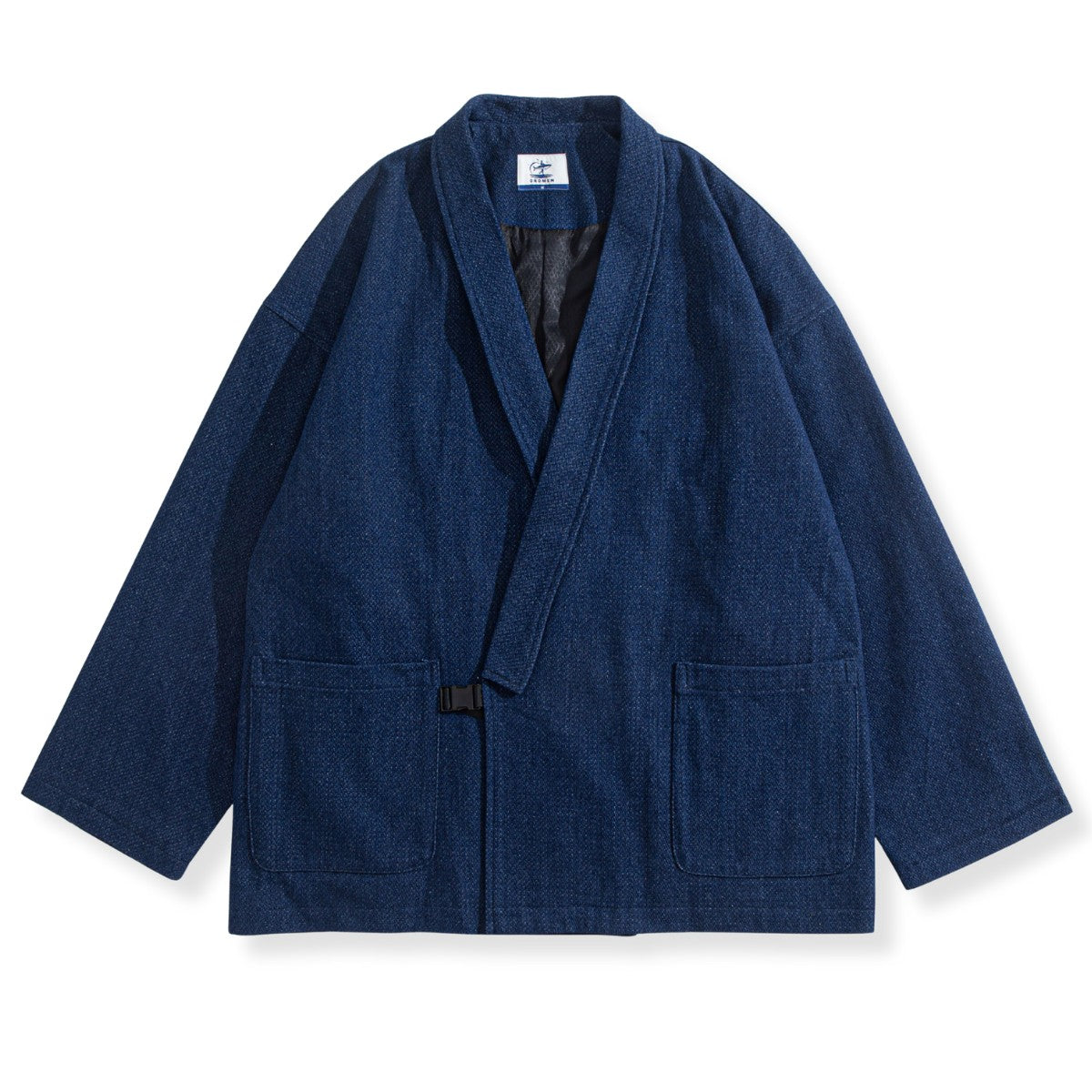 Indigo Kimono Haori Jacket - Handmade Japanese Cotton Cardigan with Traditional Dyeing