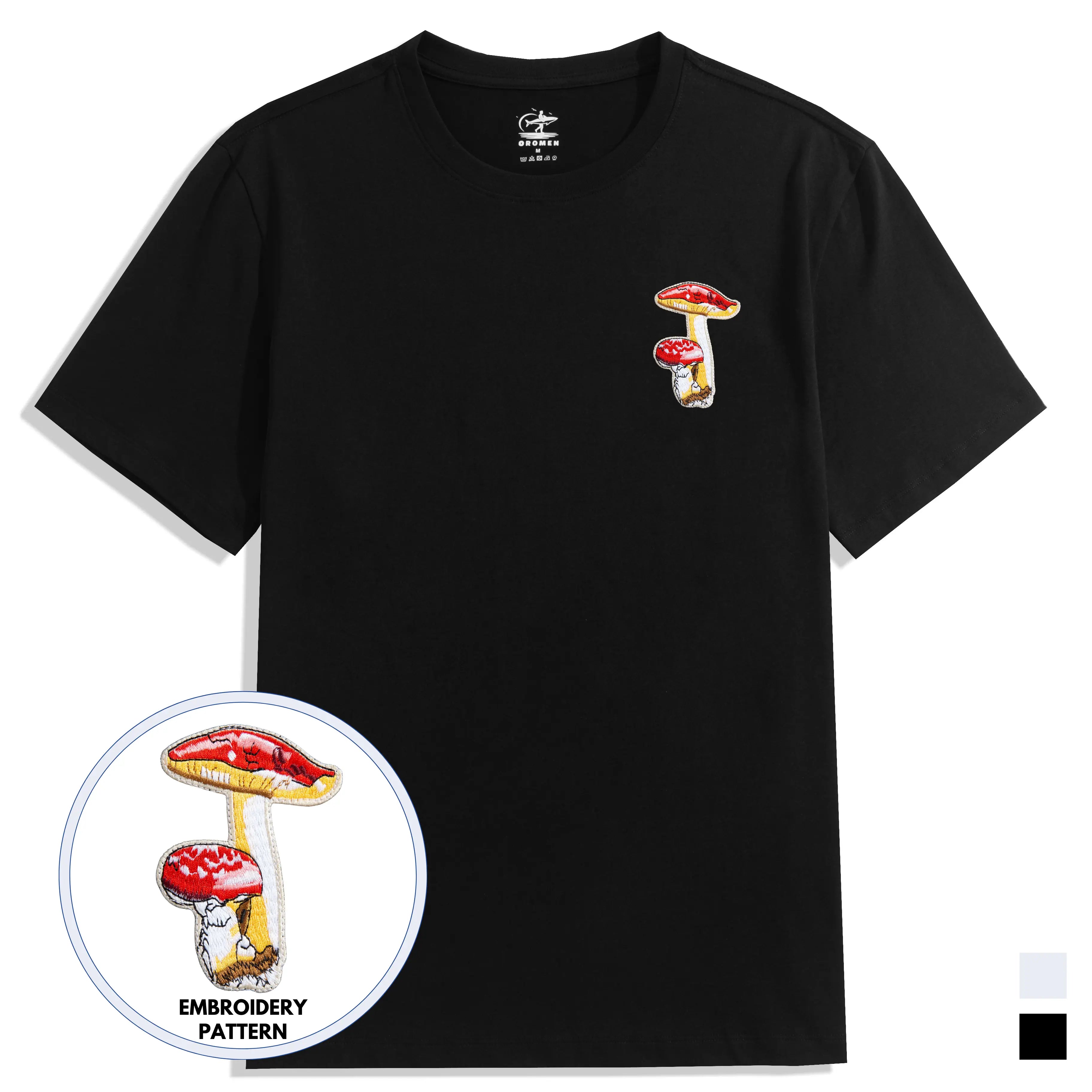 Mushroom Cotton T-shirt Detail Picture