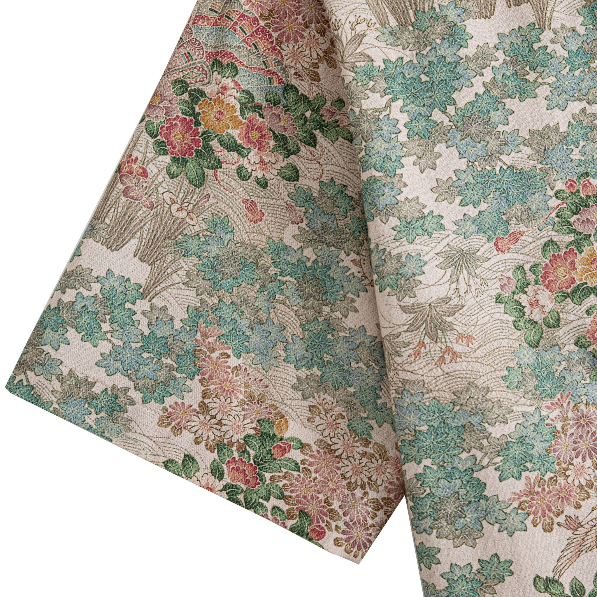 Natural coconut buttons and 100% cotton fabric detail on Japanese Hawaiian shirt