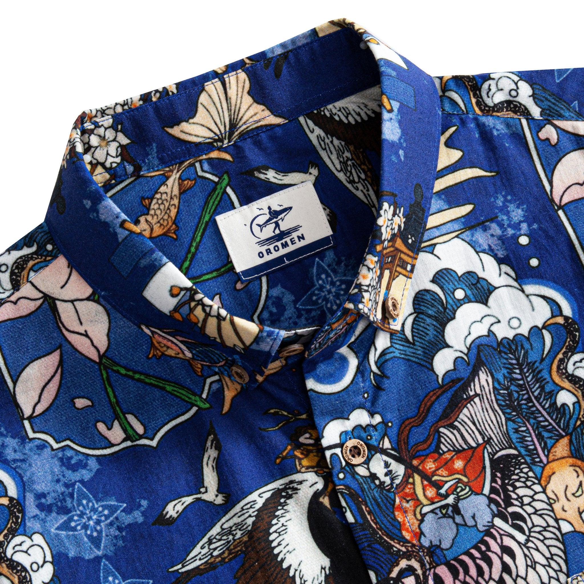 OROMEN Catch the Wave Shirt – Button-down Collar