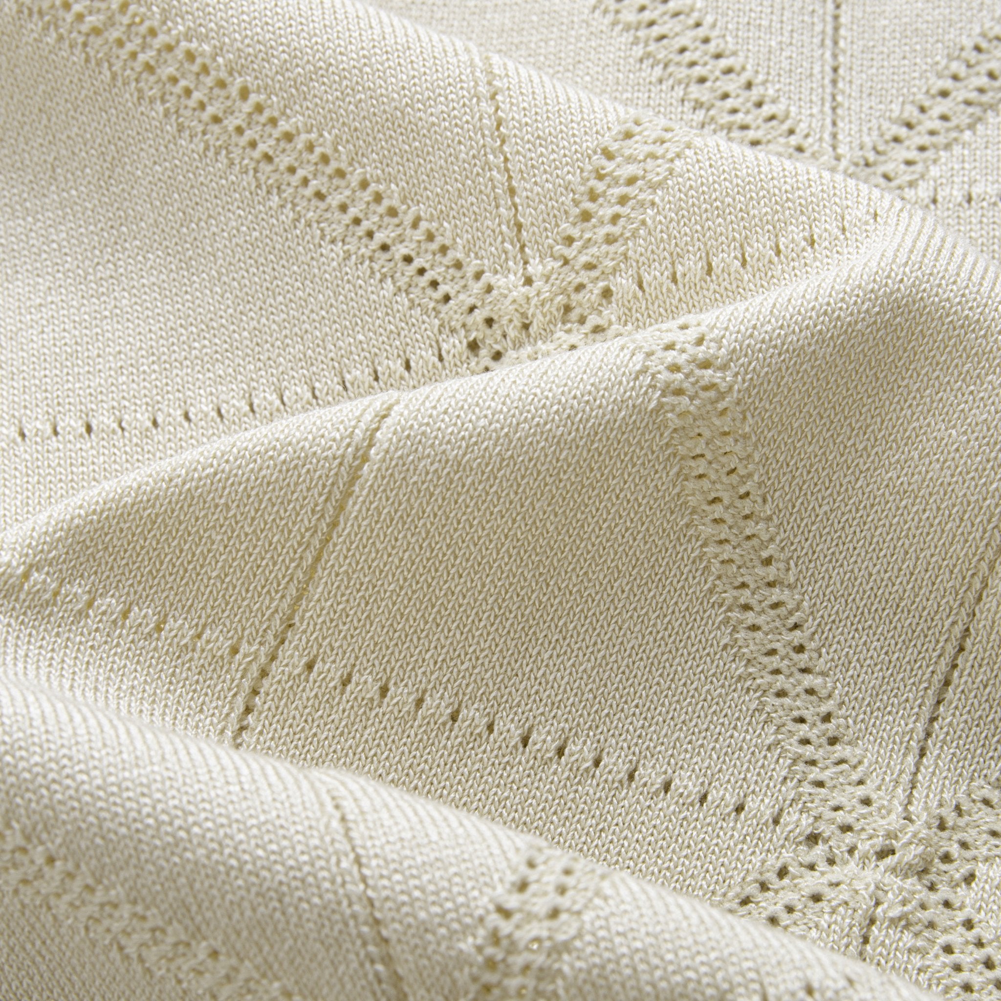 OROMEN Geometric Polo Shirt – Texture Detail