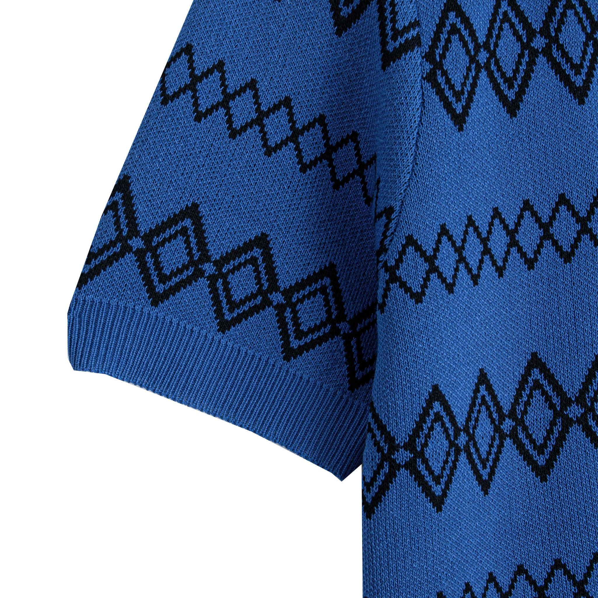 OROMEN Men's Ice Silk Knit Shirt – Snap Button Placket Detail