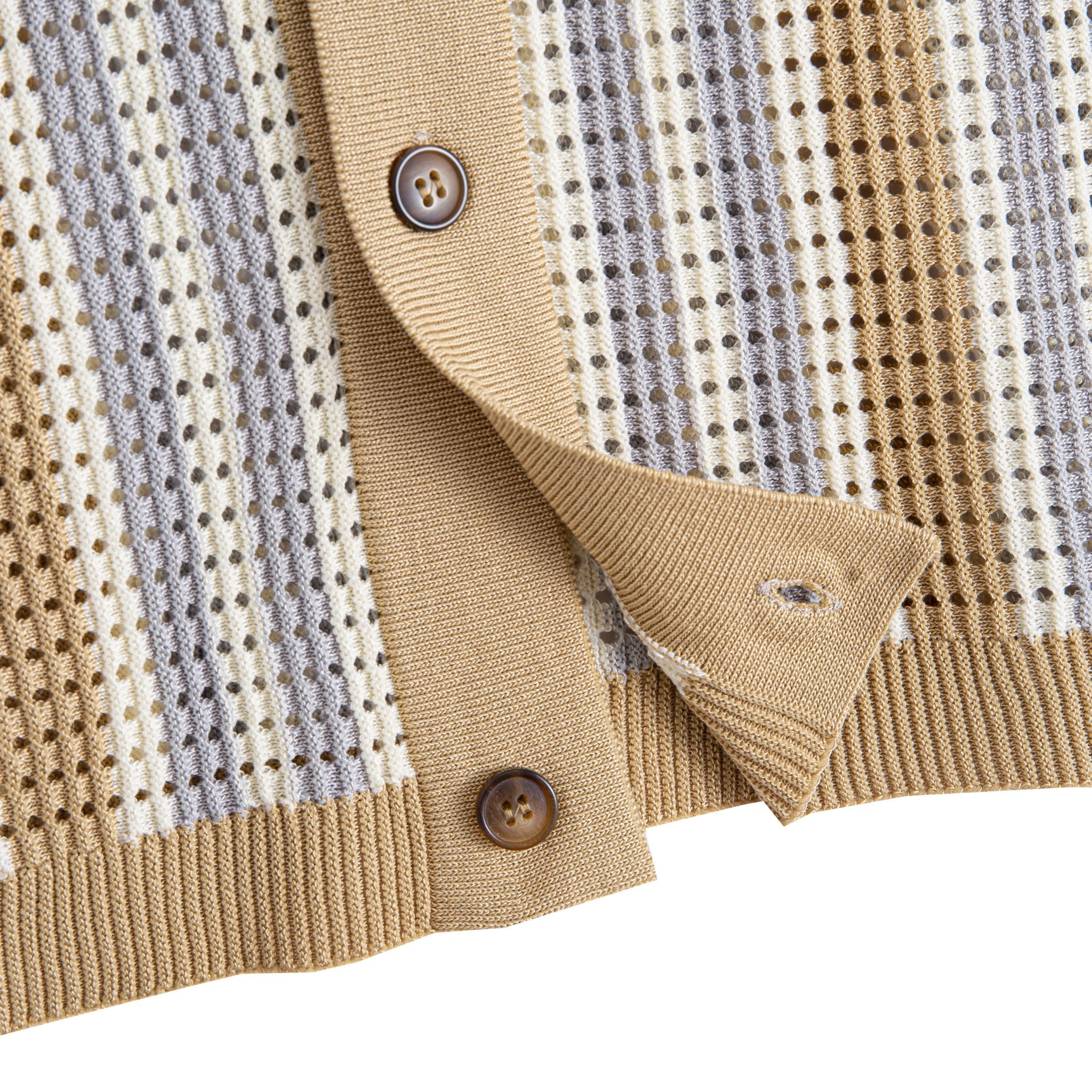 OROMEN Retro Knit Polo Shirt – Outfit Styling Shot