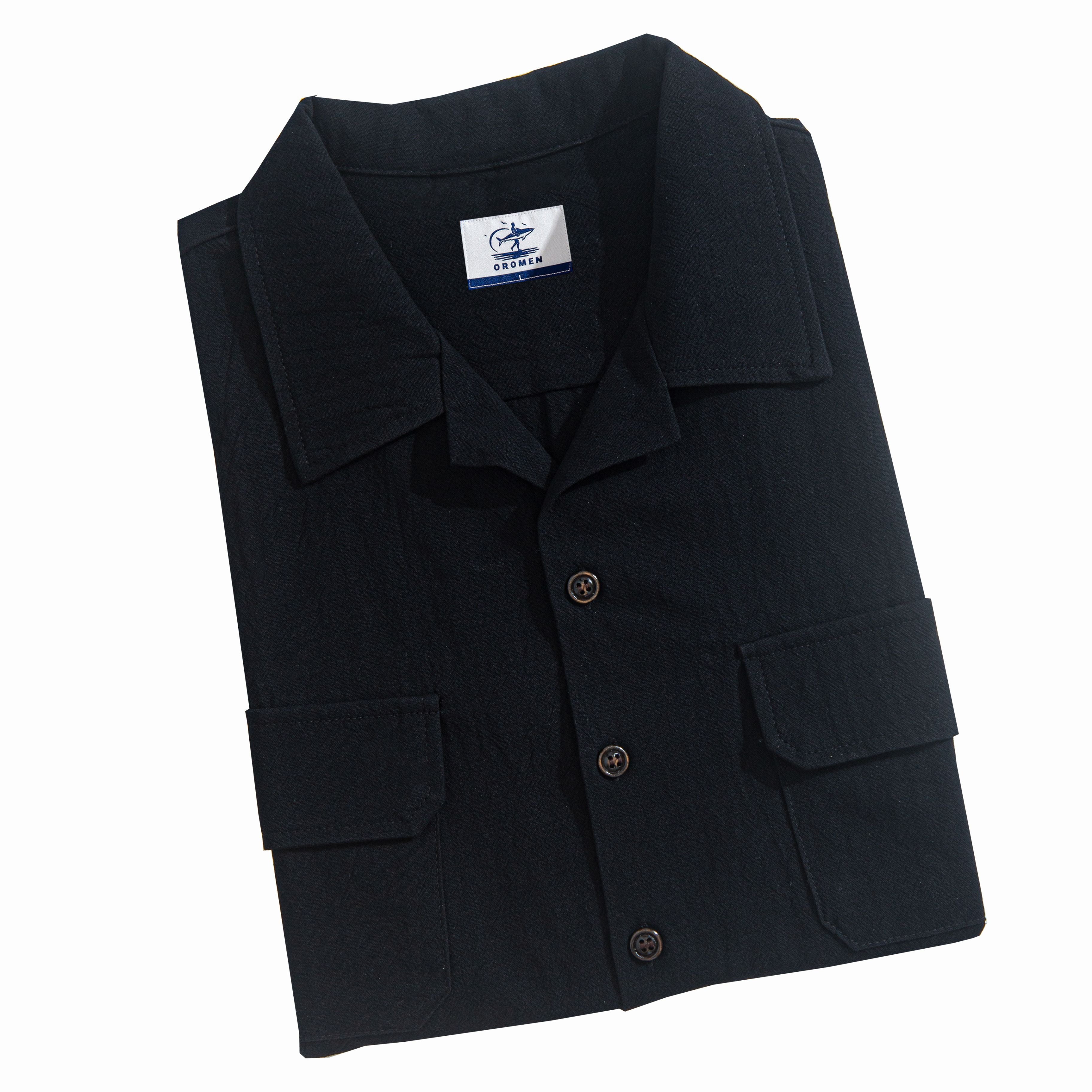 OROMEN Rugged Classic Shirt Folded Display – Pure Cotton