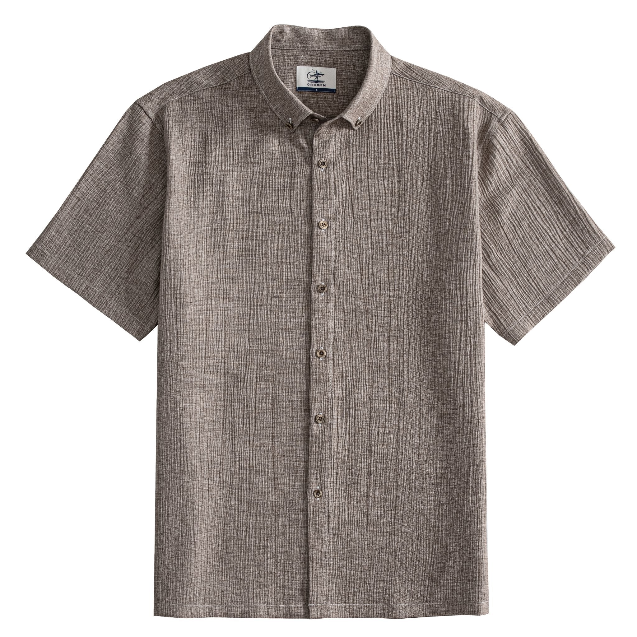 OROMEN The Breeze Crinkle Shirt – Front View