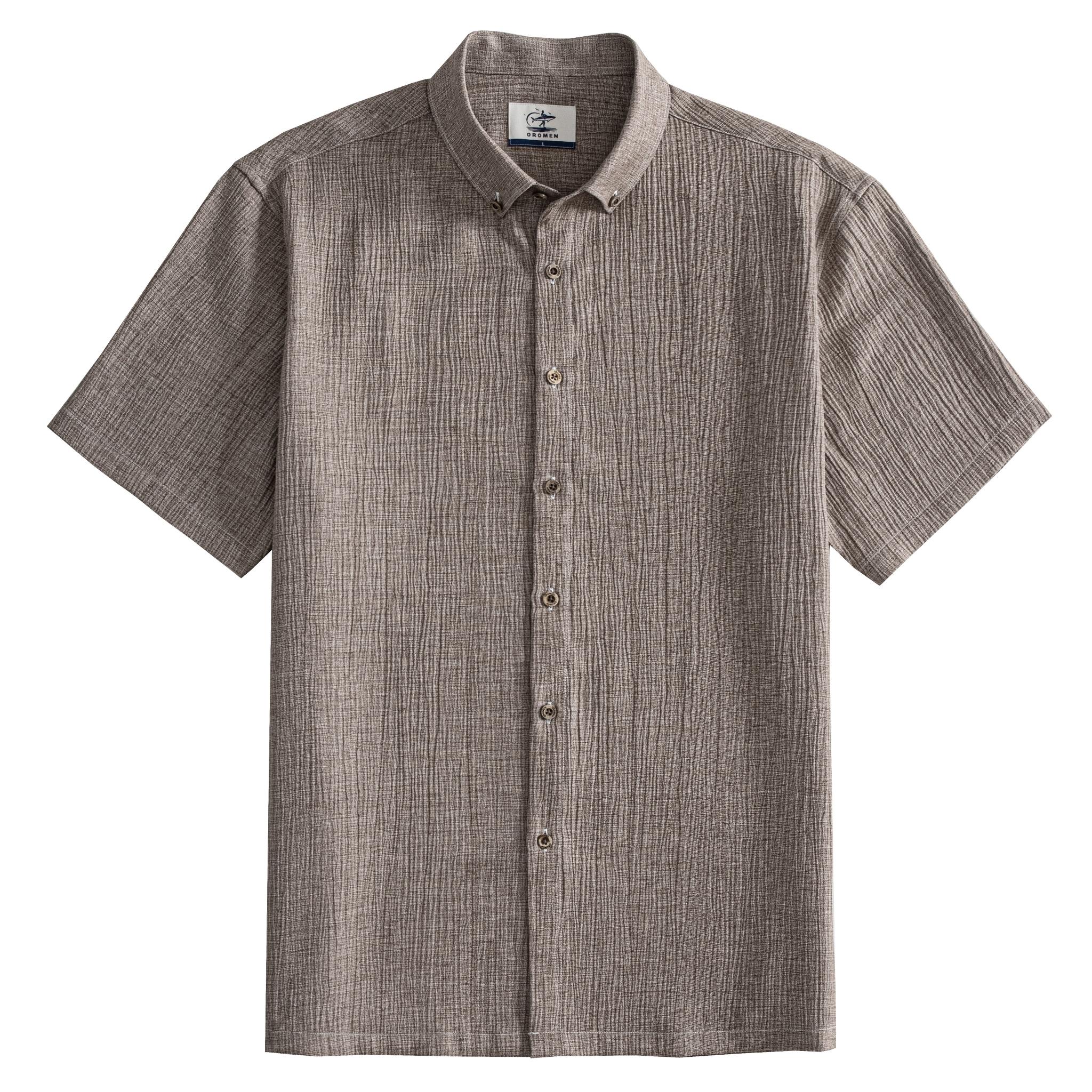 OROMEN The Breeze Crinkle Shirt – Front View