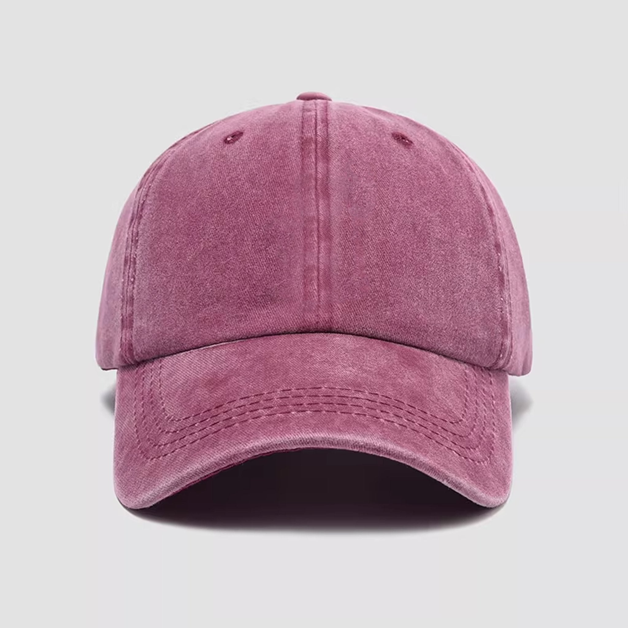 OROMEN Vintage Washed Dad Hat in Dusty Rose - Soft Cotton Baseball Cap