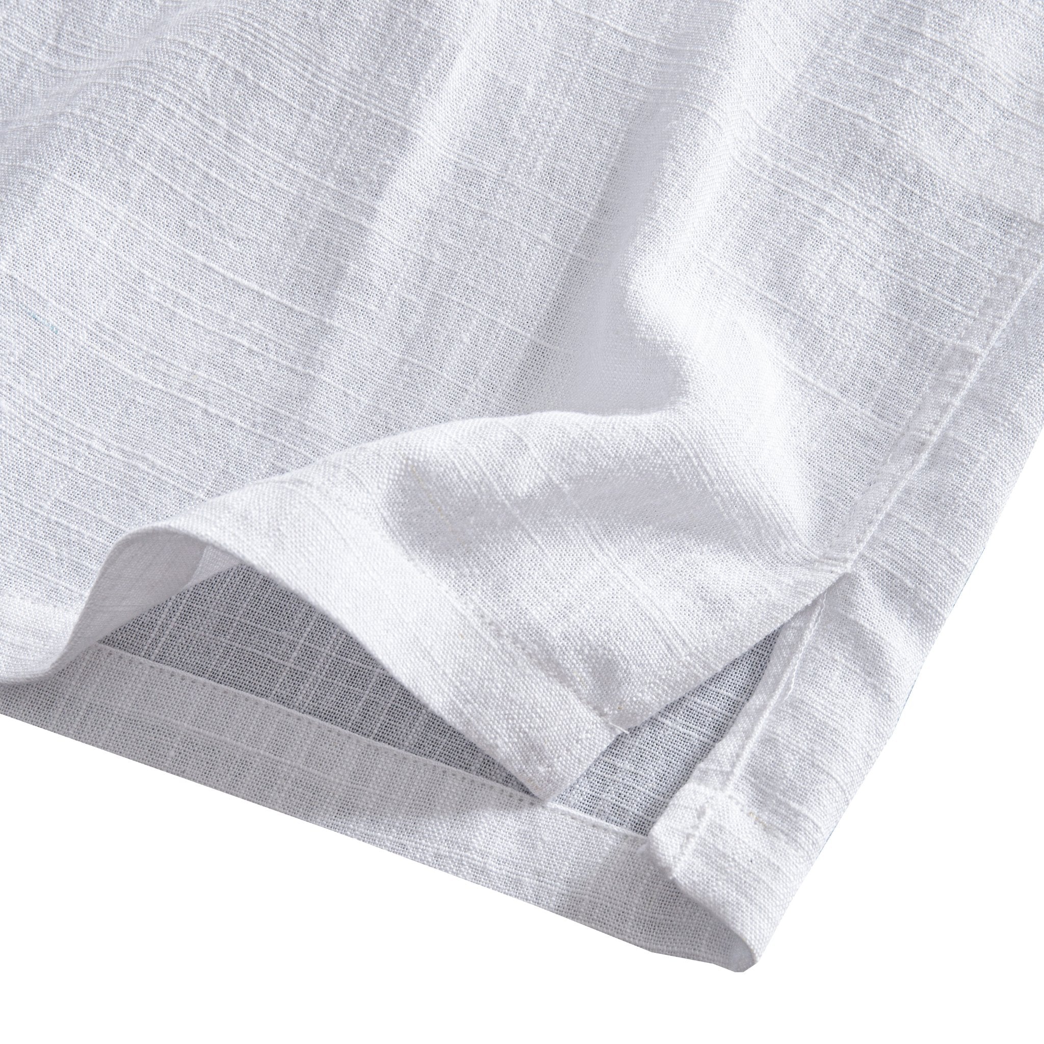 OROMEN White Tailored Shirt – Side Profile Detail