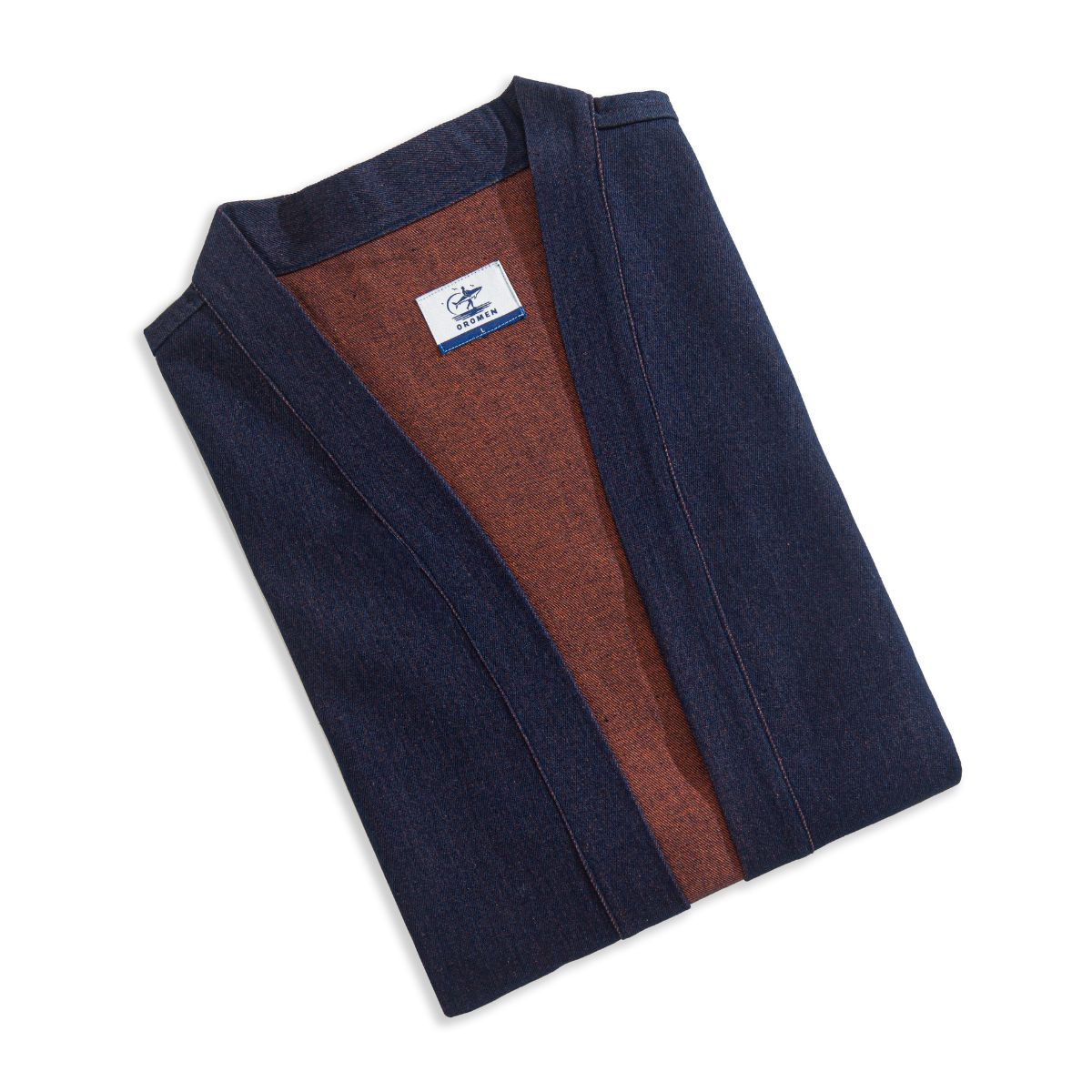 OROMEN haori jacket full view - 100% cotton handmade Japanese kimono coat