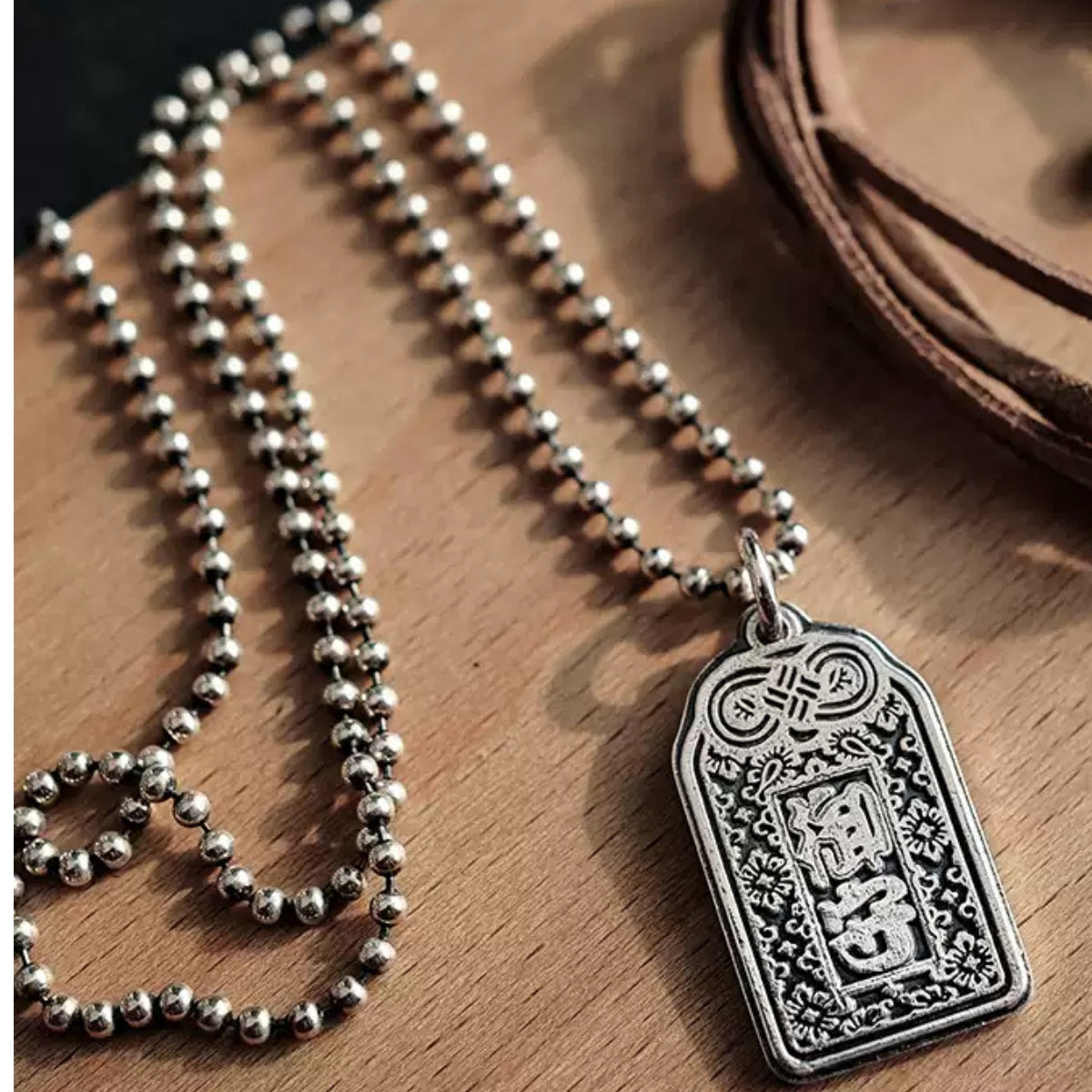 Omamori Sterling Silver Necklace – Pendant Detail