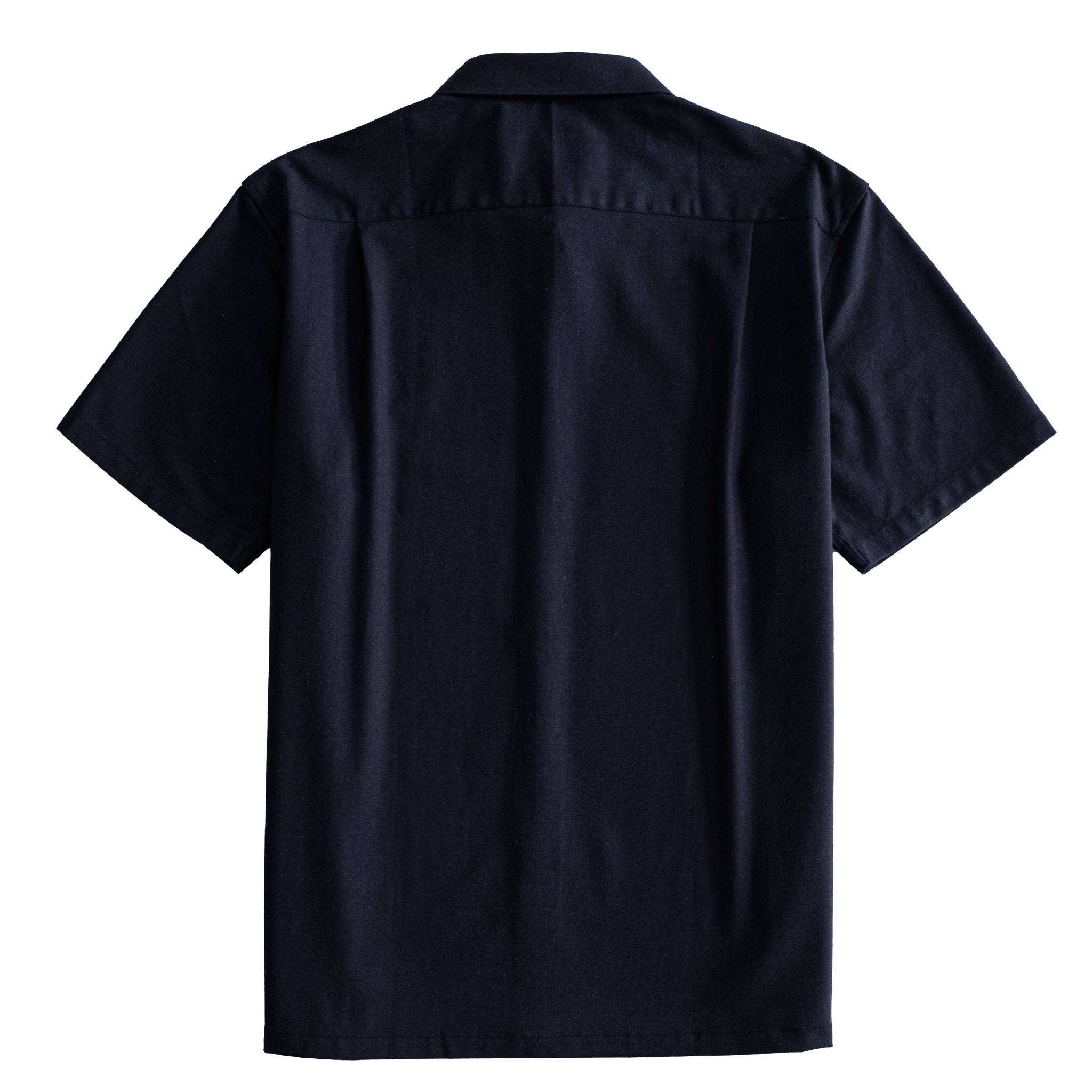 Oromen Freshwater Everyday Navy Blue Shirt - Back View