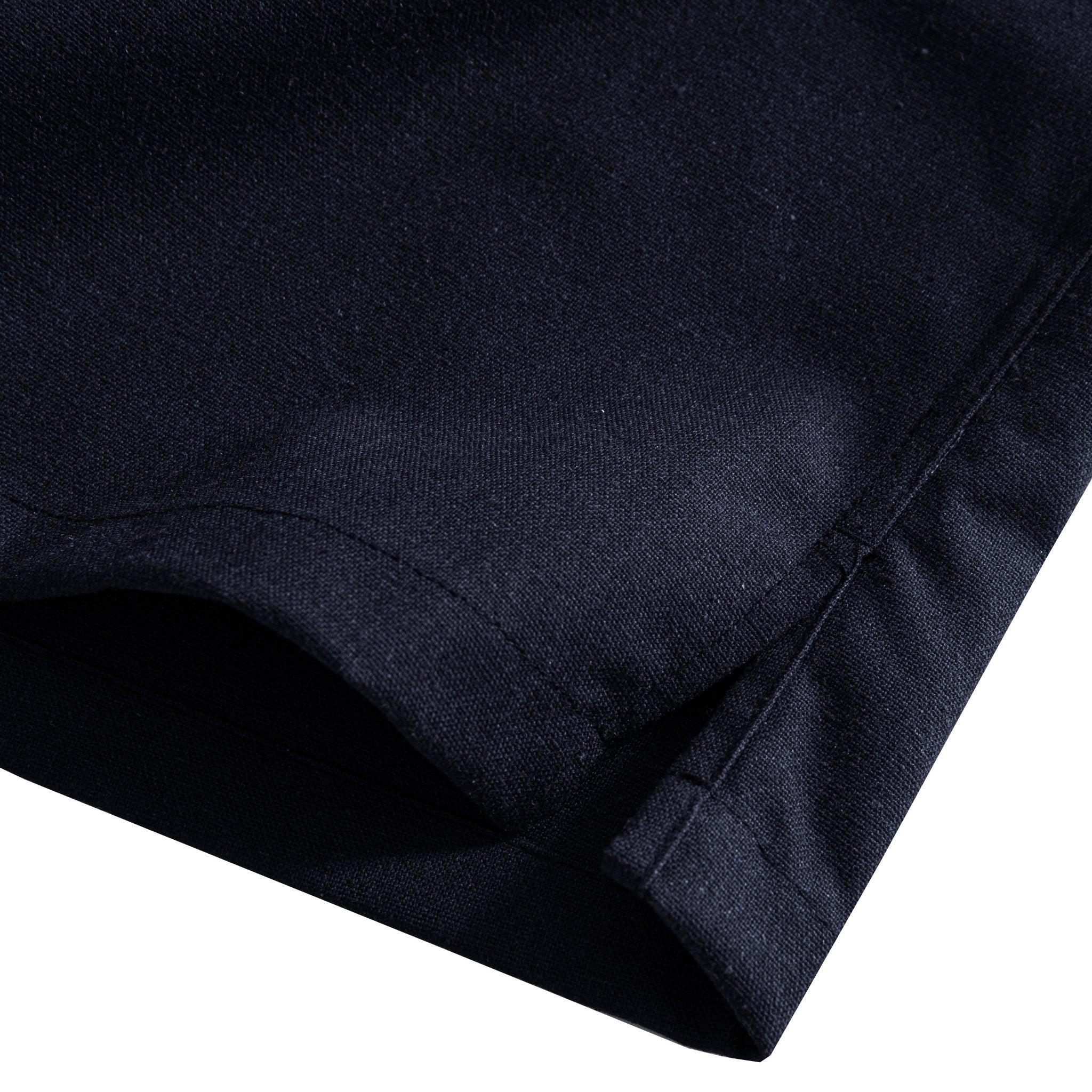 Oromen Freshwater Everyday Navy Blue Shirt - Side Vent Detail