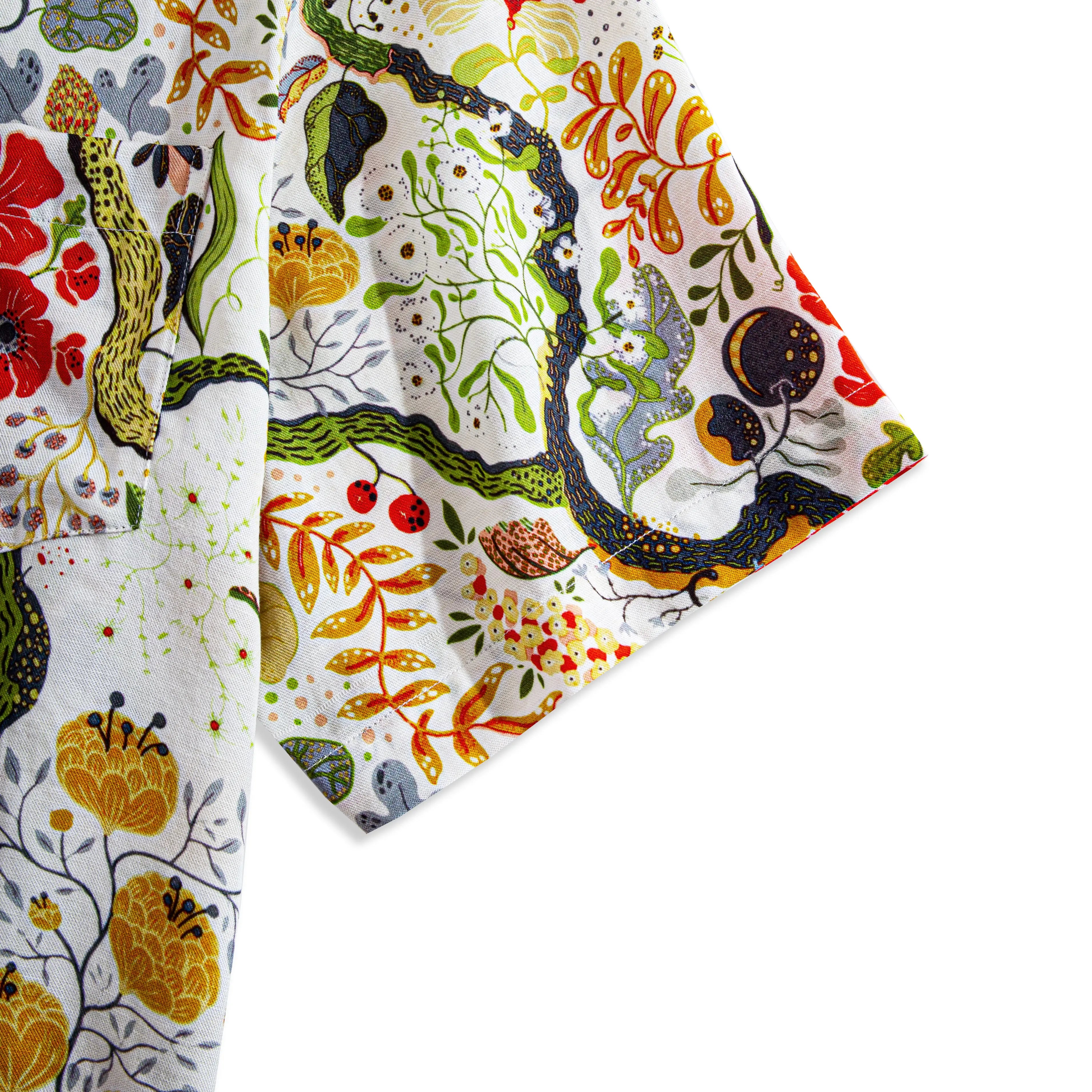 Short sleeve design of Germination hand-painted print shirt - vacation style