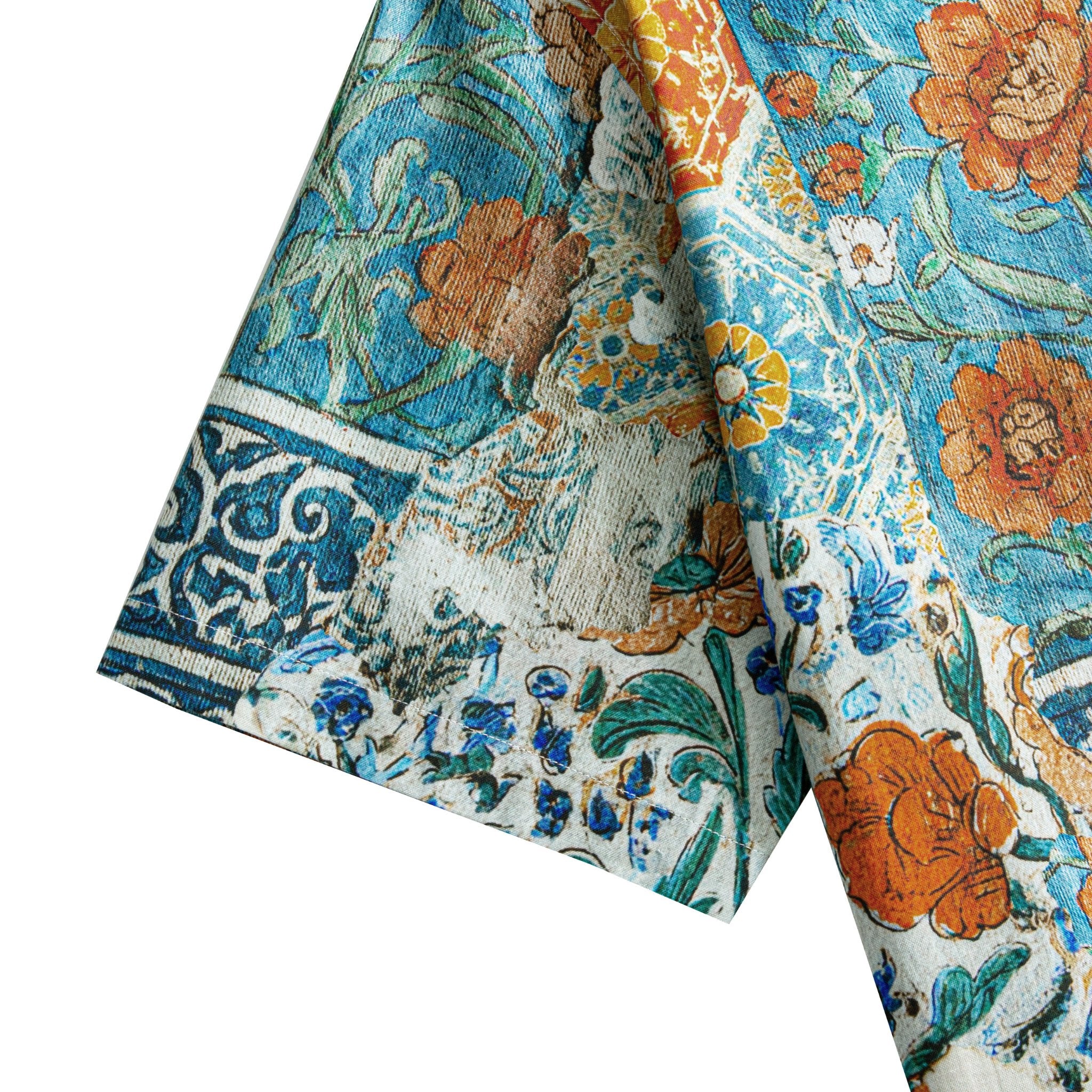 Sicilian Majolica Baroque Shirt Sleeve Detail – OROMEN