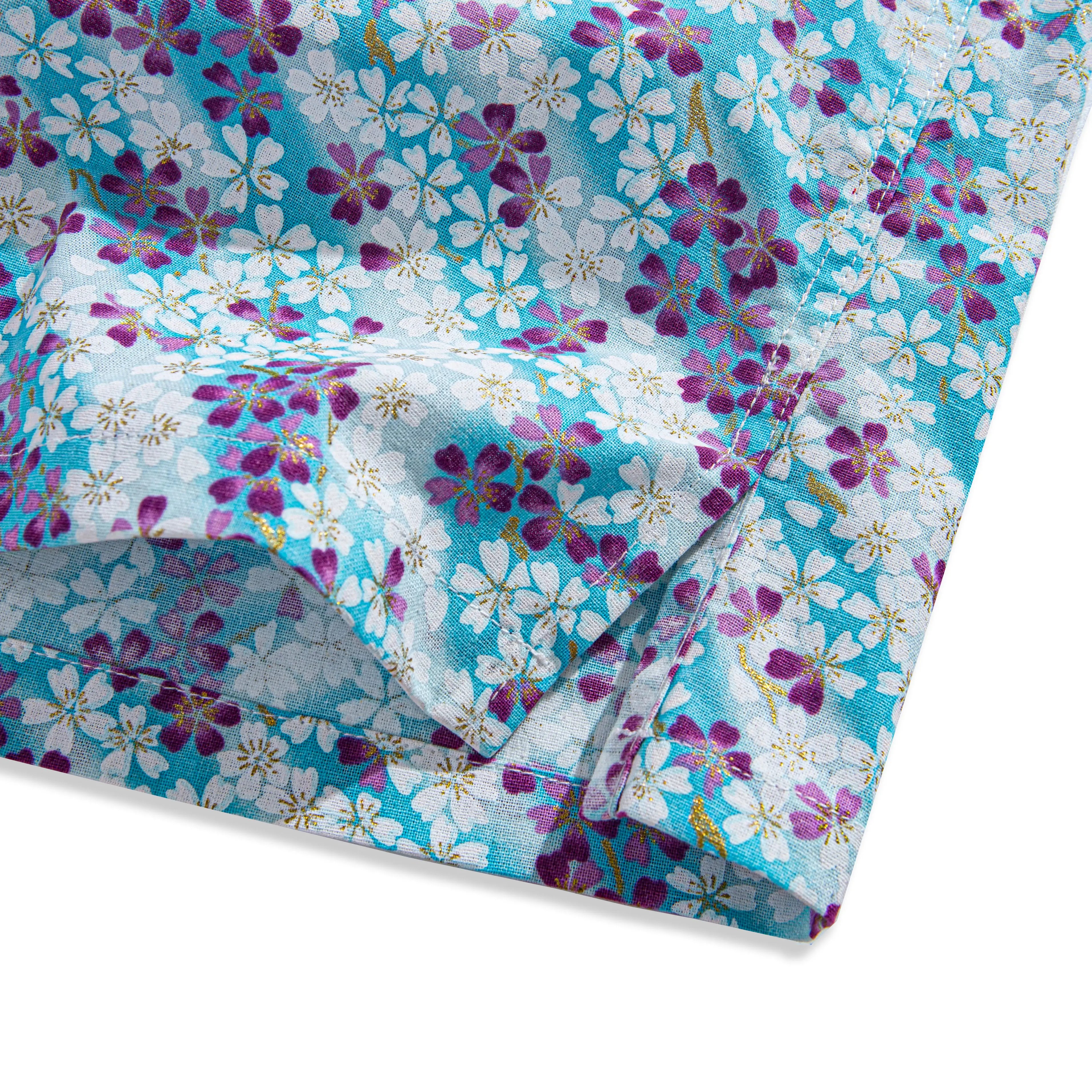 Side Vent Detail - Sakura Petals Aloha Shirt Comfort Feature