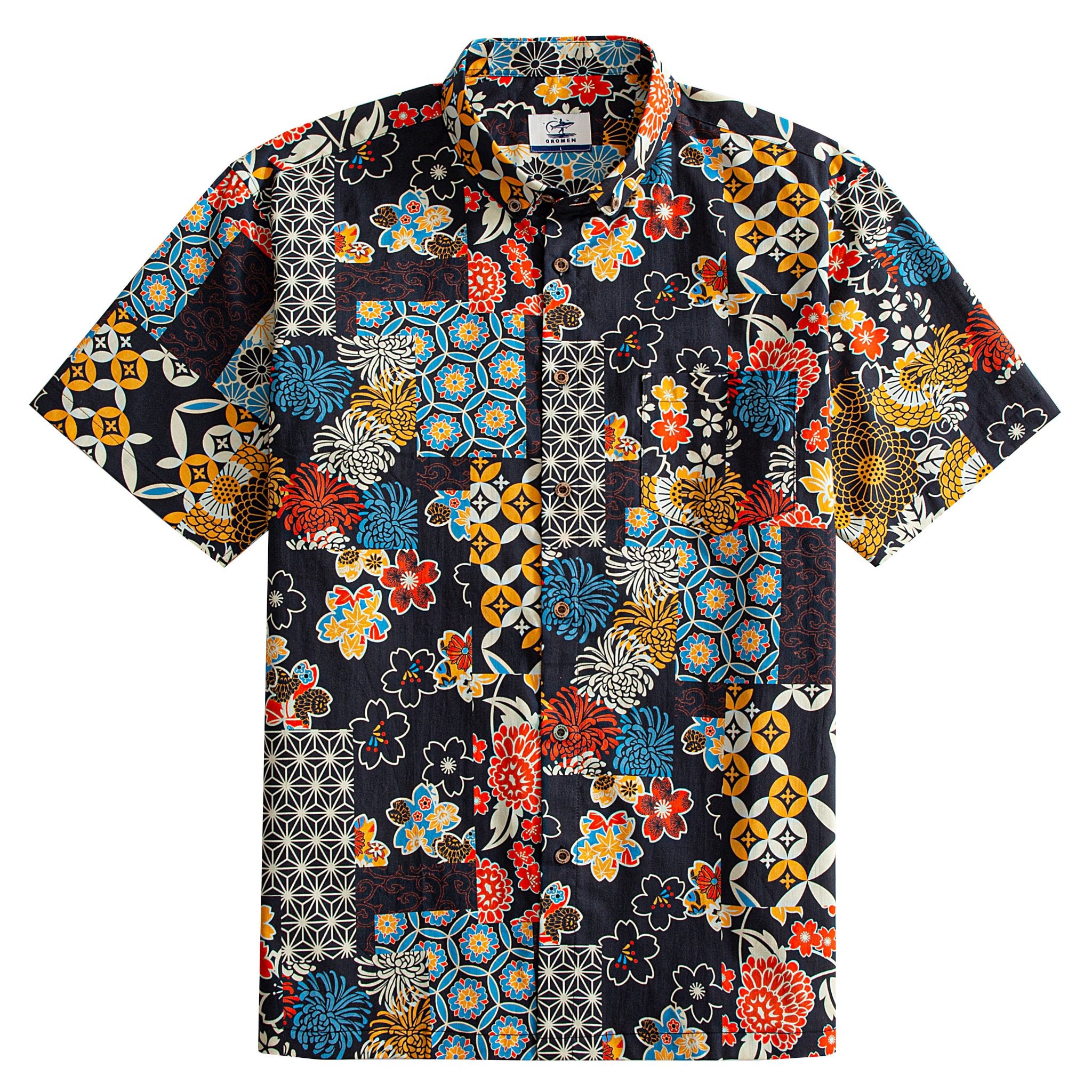 Ukiyo-e Heritage Patchwork Shirt – Front View
