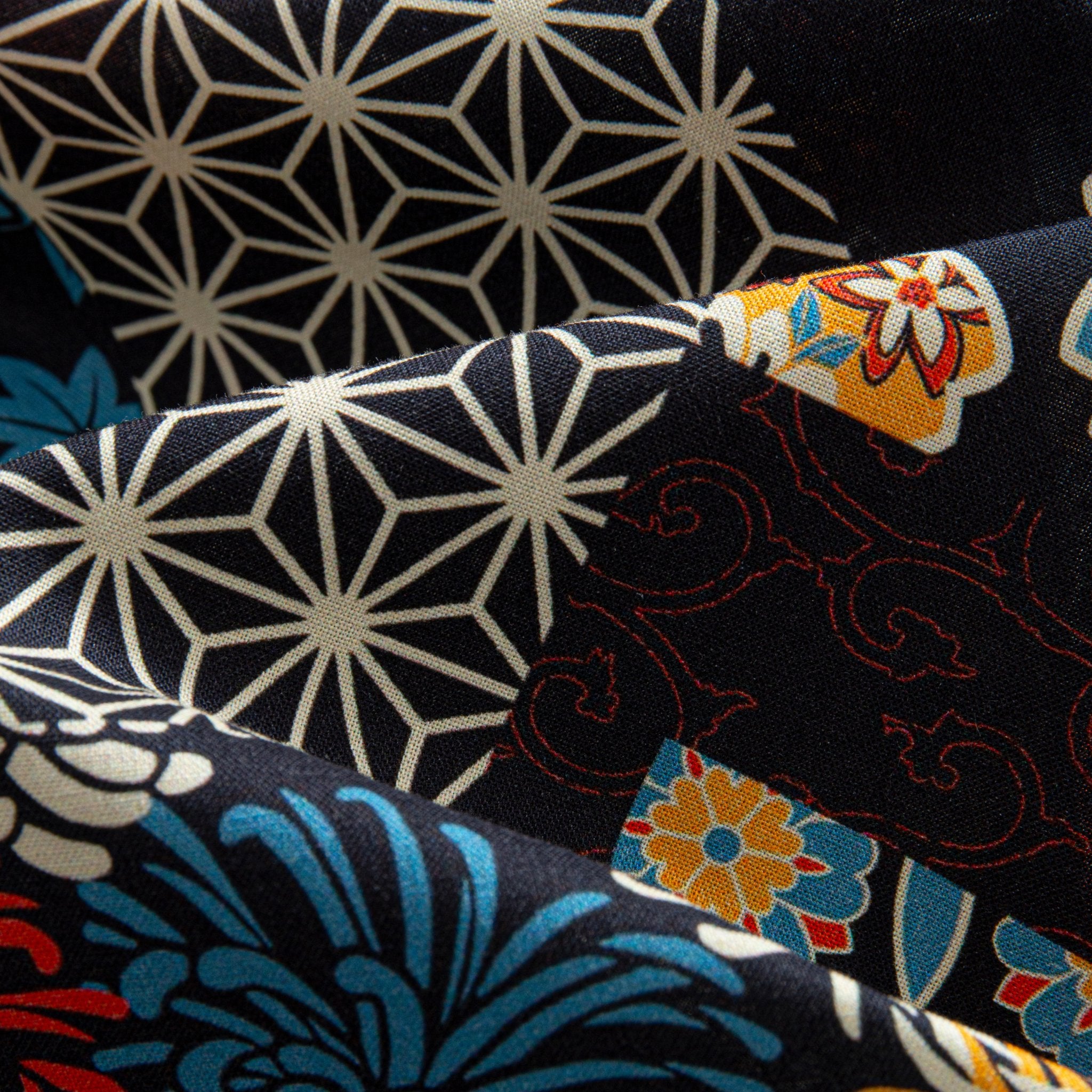 Ukiyo-e Patchwork Shirt – Fabric & Patchwork Detail