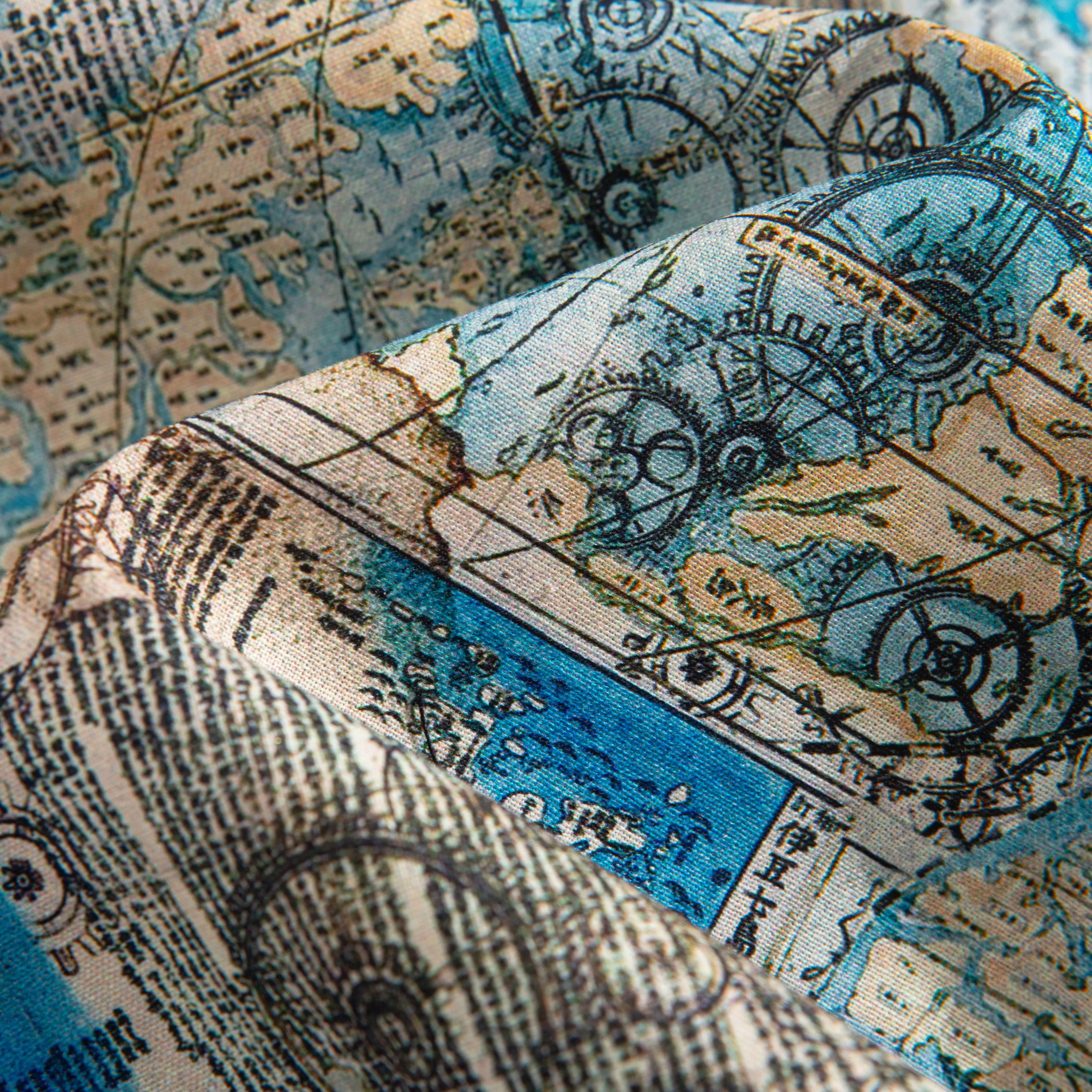 Voyage of Verse Aloha Shirt – 100% Cotton Fabric Texture