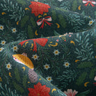 100% Cotton Fabric Texture Detail – OROMEN Christmas Ambiance Patchwork Shirt