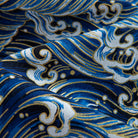 100% Cotton Fabric Texture Detail – OROMEN Rolling Waves Aloha Shirt