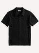 Wave Jacquard Knit Polo