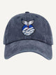 Ukiyo-e Whale Tail & Wave Embroidered Hat