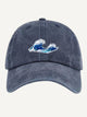 Washed Great Wave Dad Hat