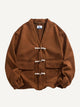 Toggle-Button Long-Sleeve Cardigan
