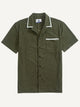 Corduroy Contrast-Trim Shirt