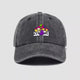 EAT ME Psychedelic Mushroom Hat in Charcoal Black - Retro Style Hat