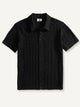 Wave Jacquard Knit Polo