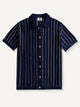 Tally Stripe Open-Knit Shirt