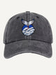 Ukiyo-e Whale Tail & Wave Embroidered Hat