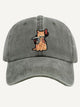 Washed Samurai Cat Hat