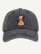 Washed Samurai Cat Hat