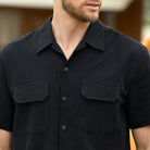 A Rugged Classic Shirt Model Shot – 100% Cotton Camp Collar