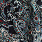 All-Over Paisley Print Texture – OROMEN Nostalgic Paisley Shirt – Hand-Painted Detail