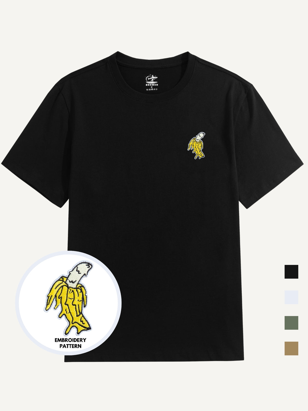 All color options of OROMEN Banana Embroidery Tee
