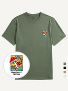 All color options of OROMEN Red Fly Agaric Mushroom Embroidery T-shirt