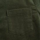Army Green Utility Corduroy Shirt – Chest Pocket Detail