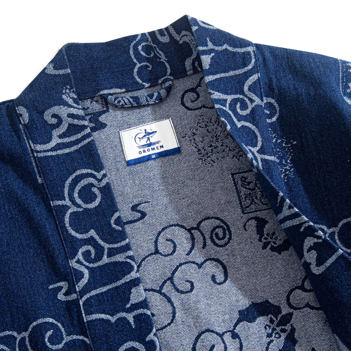 Auspicious Cloud Kimono Haori Jacket – Collar Detail
